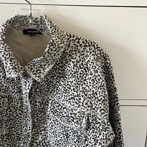 B&W cheetah print jacket
